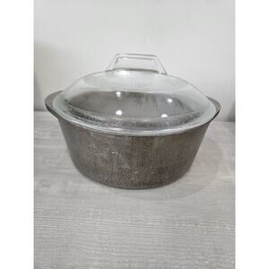 Club Aluminum Hammered 4 1/2 Qt Aluminum Dutch Oven Roasting Pot & Glass Lid